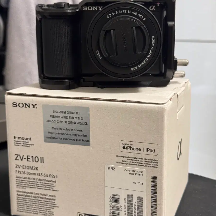 소니 ZV-E10 II 카메라 ZV-E10M2K 블랙