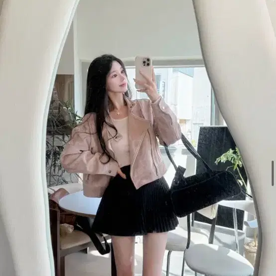 새상품) 택있음 스웨이드 3온스 패딩 자켓 핑크