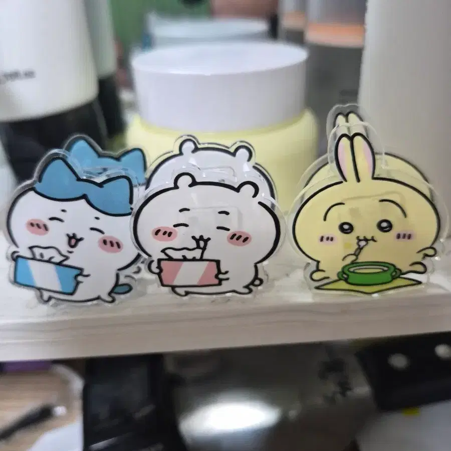 치이카와 하치와레 우사기 아크릴 집게 세트