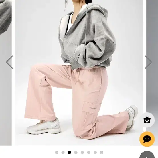 멜란지 그레이 후드 집업