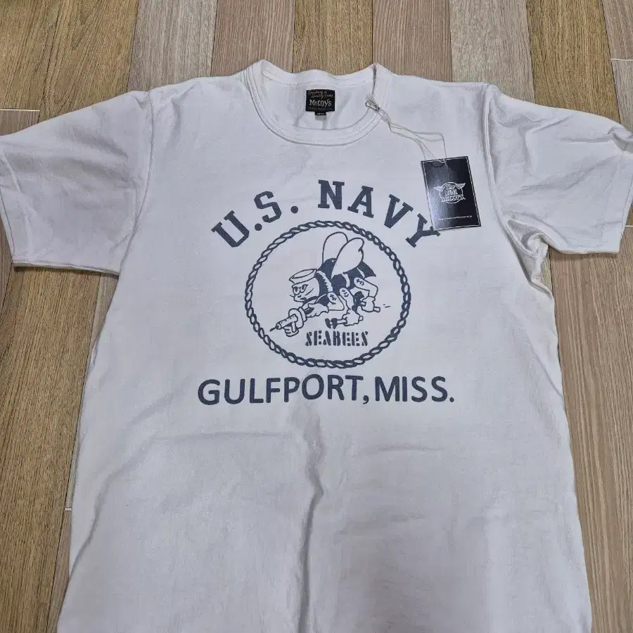 리얼맥코이 워시드 USNAVY 티셔츠