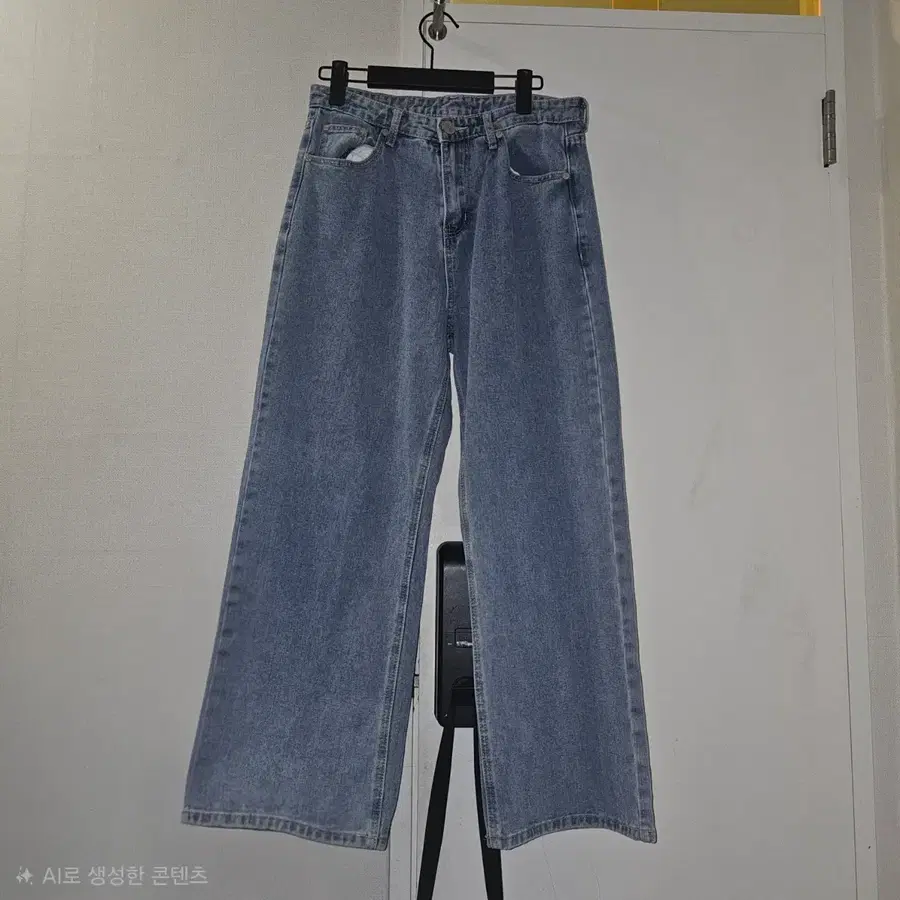 AGOD 와이드 데님 팬츠 미디엄블루