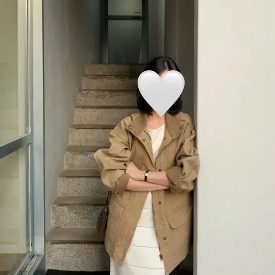 모노하 Oxford Jacket (Beige)