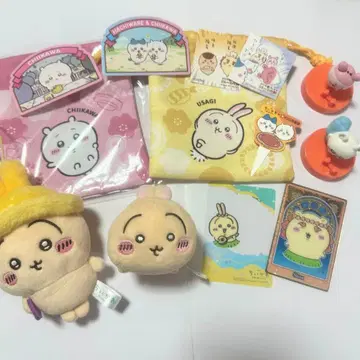 치이카와 굿즈 묶음 판매 봉제 인형 복조리 스티커 카드