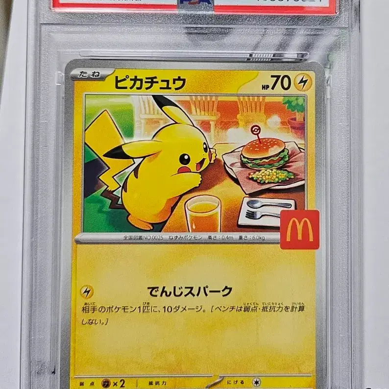 포켓몬 2025 포켓몬 카드 맥도날드 피카츄 PSA 10