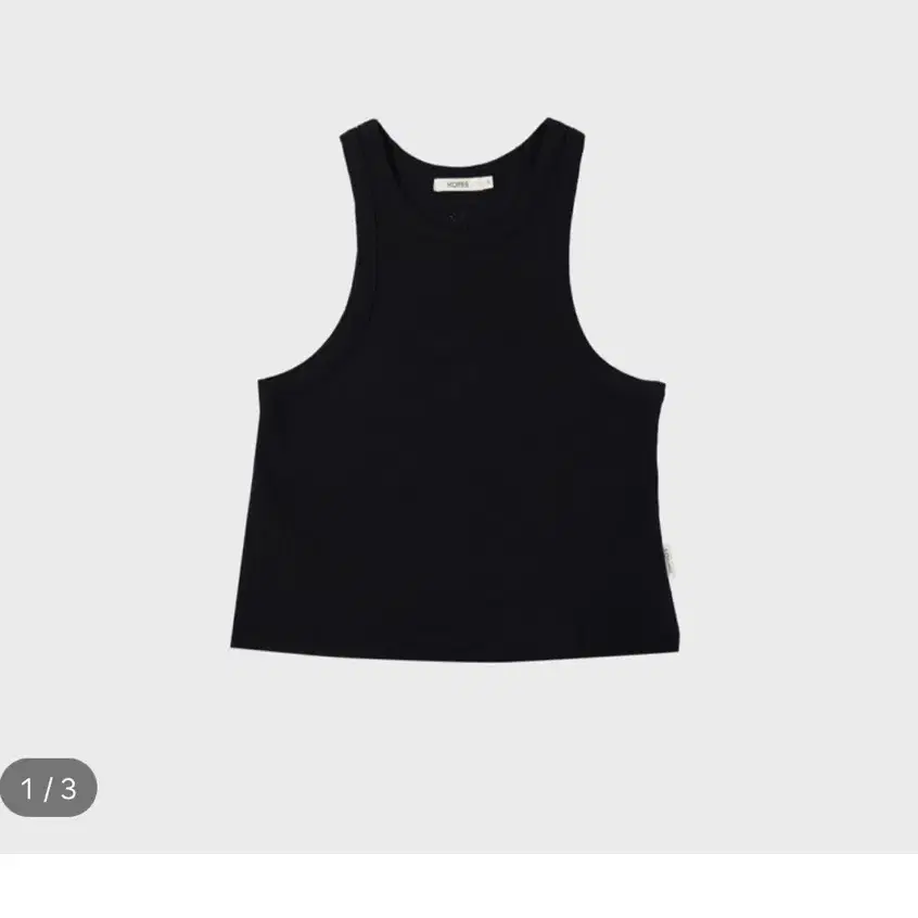 홉스샵 Racer sleeveless top (black)