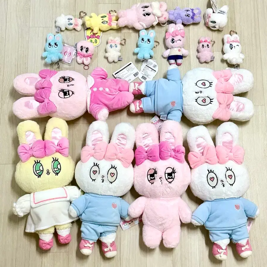 estherbunny에스더버니토끼 중형인형뽑기키링가방열쇠고리인형keyring처분(일괄