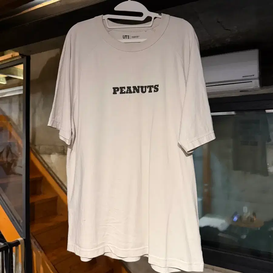 XL UT 유니클로 피너츠 반팔 티셔츠 아이보리