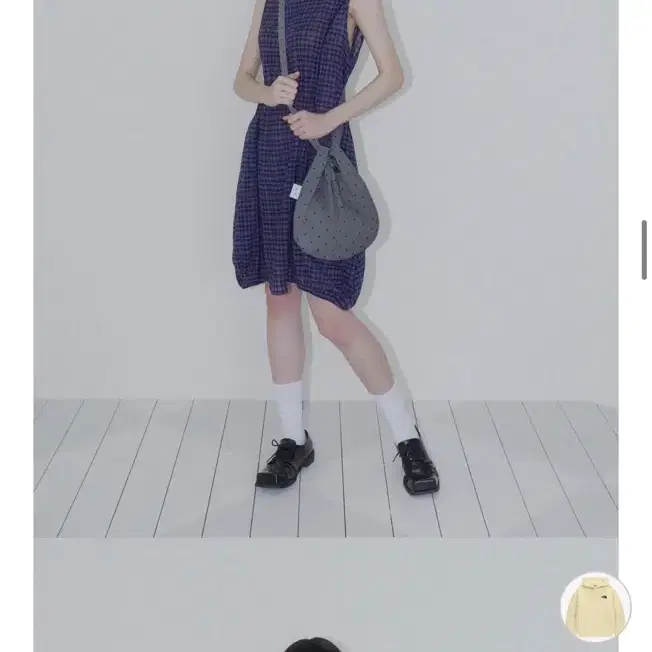 온스카 2-WAY ROUND BAG (DOT GREY)