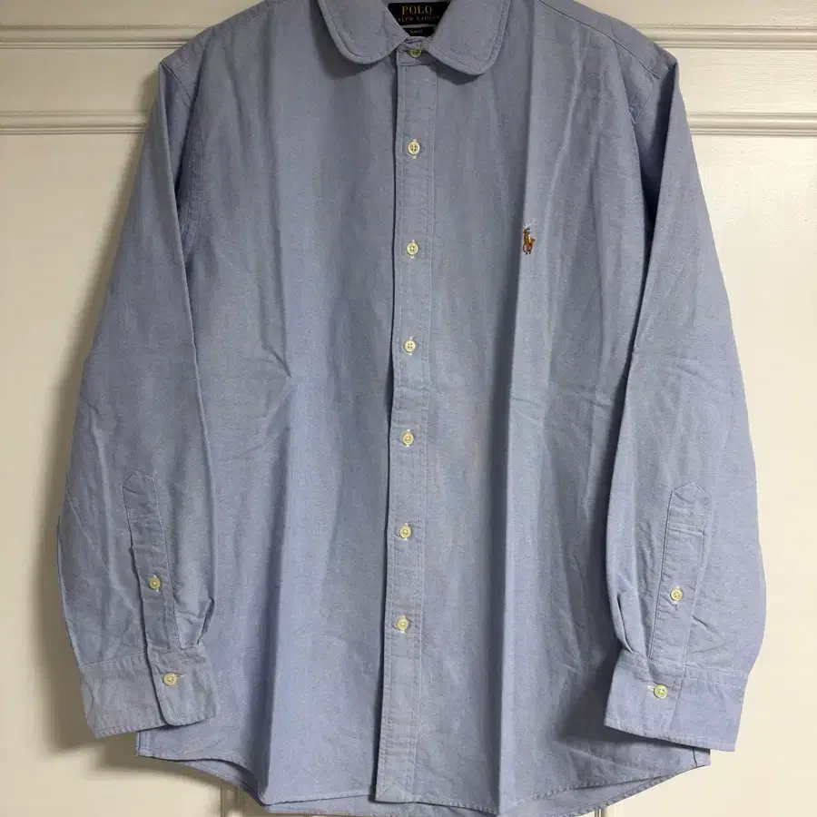 Polo Ralph Lauren Slim Fit Club Collar Oxford Shirt Blue L