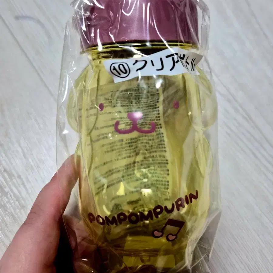 산리오 폼폼푸린 클리어 보틀 보관함 소품함 물통