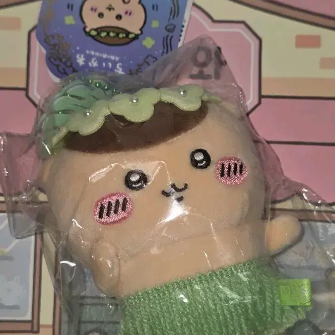 치이카와 인어섬 마스코트 인형 키링 쿠리만쥬 미개봉 새상품