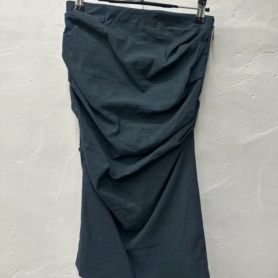 [상태양호] 랑방(LANVIN) 치마 여성 그린 인견,린넨혼방 허리밴딩 F