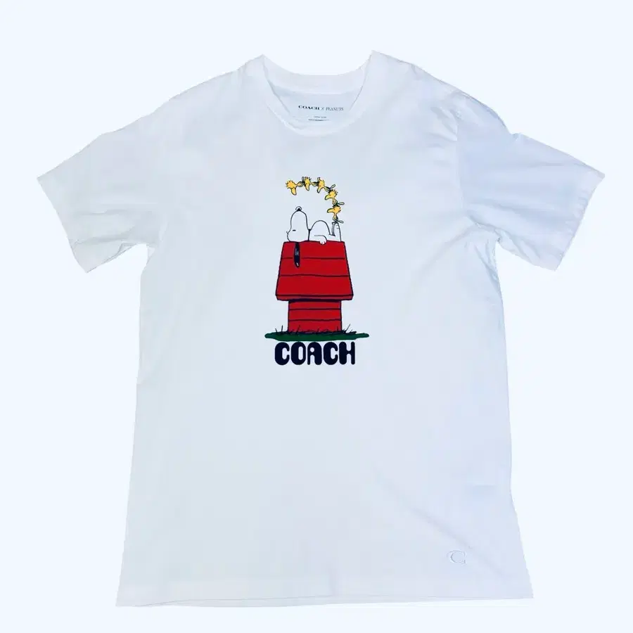 코치 COACH x 피너츠 PEANUTS 스누피 우드스탁 티셔츠 M