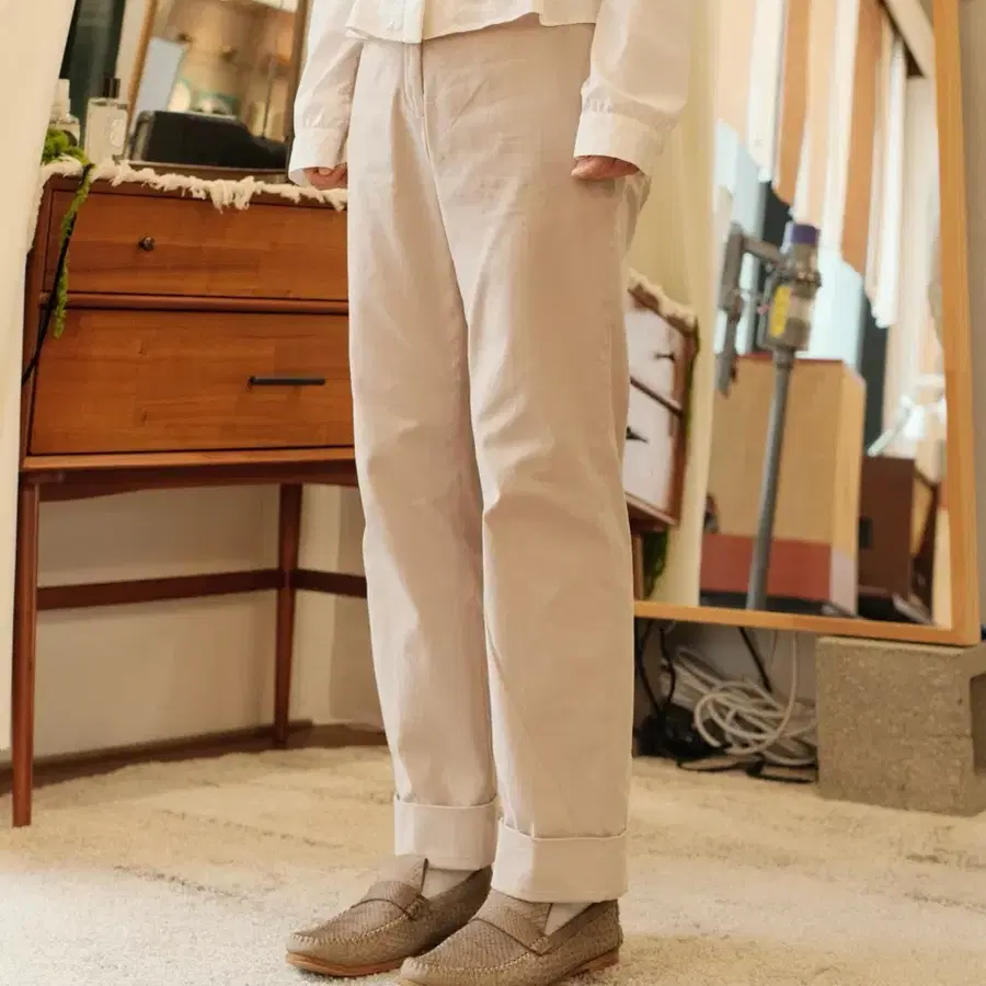 로로피아나 스트레치 코튼 카브라 팬츠 (L89)