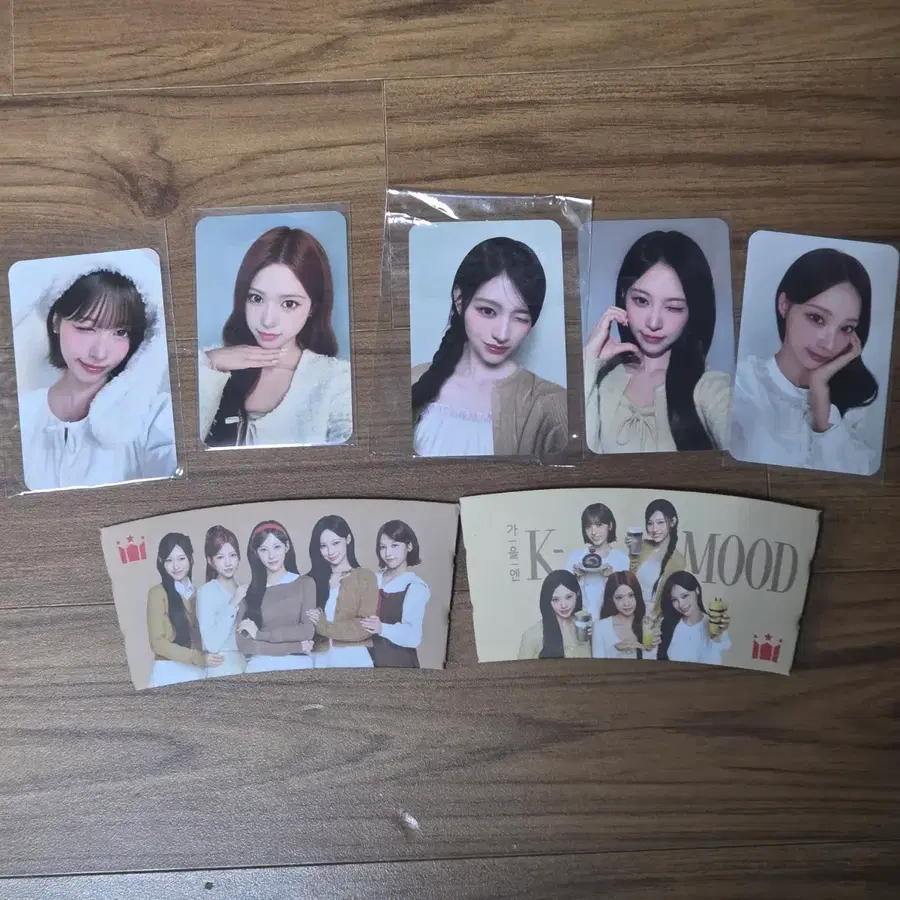 일괄)리센느 할리스 포토카드 5종 +홀더 2종