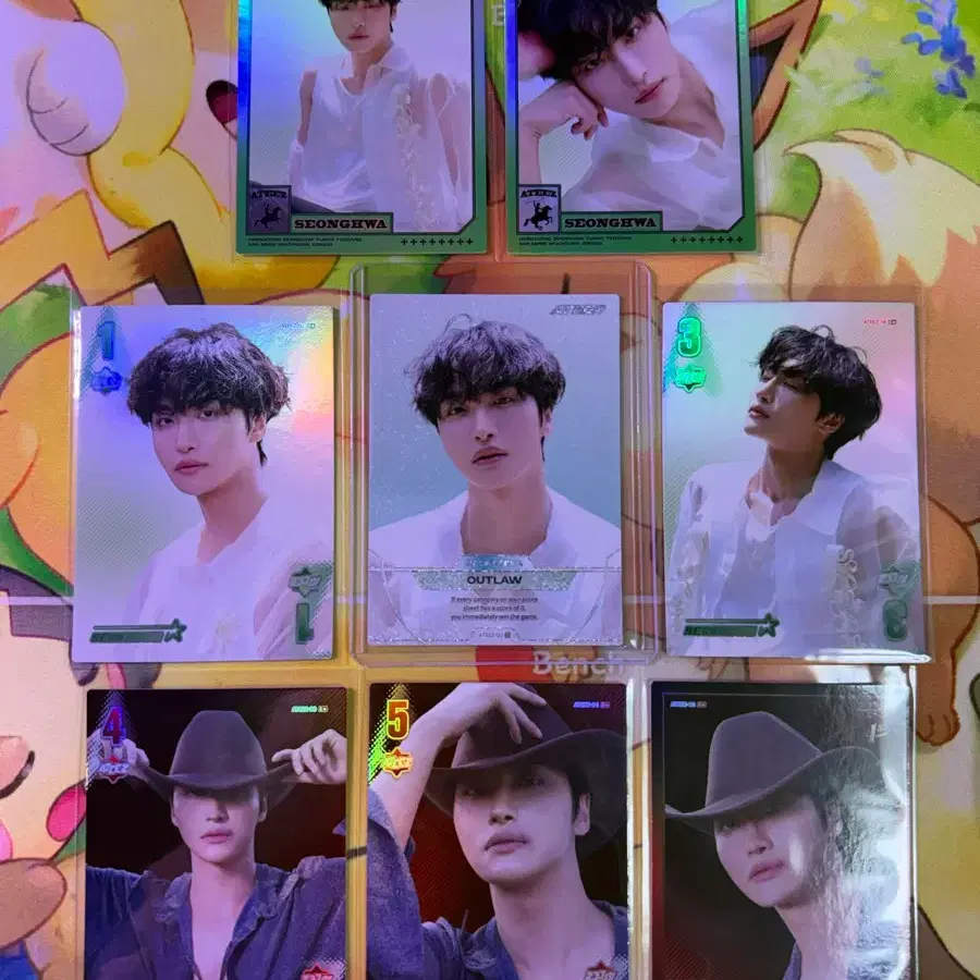 에이티즈 성화 카드 테레카 ATEEZ SEONGHWA card TELECA ( 홀로 세트 )