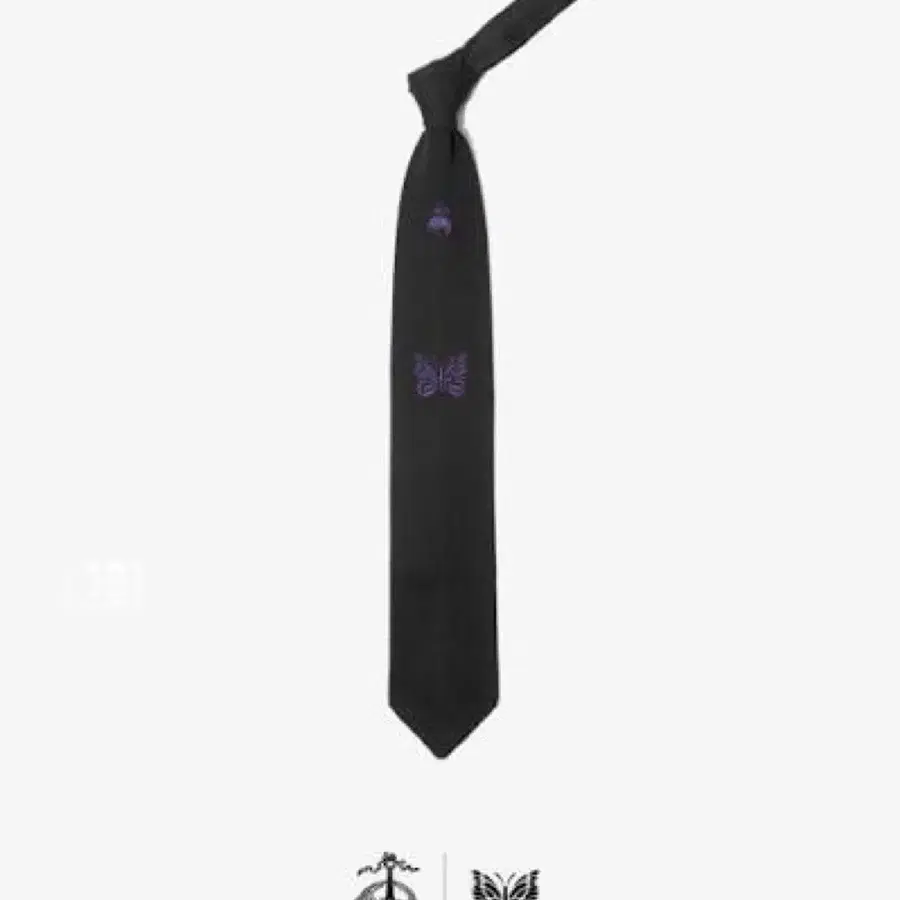 브룩스 브라더스 X 니들스 블랙 나비 패턴 넥타이
