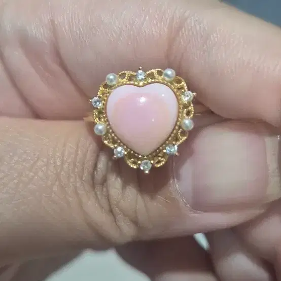 콩크쉘 실버반지(조절링)