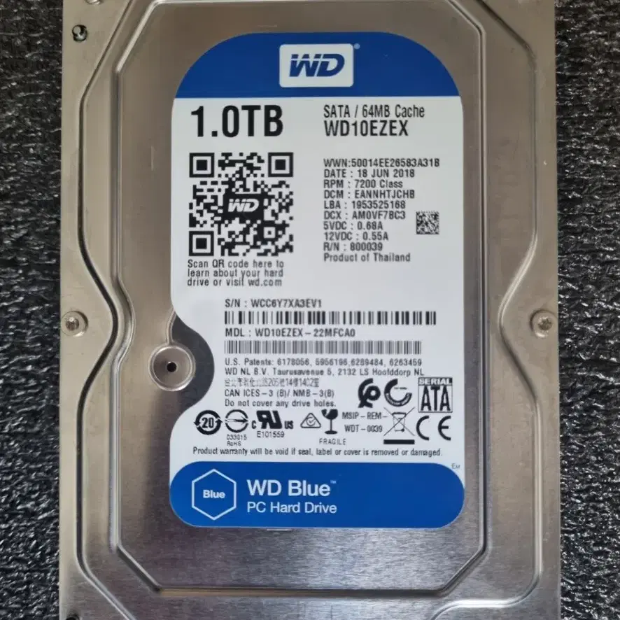 WD Blue 블루 1TB HDD