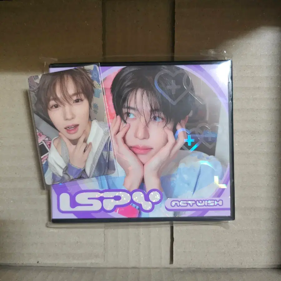 (미개봉품) 엔시티위시 ISPY 아이스파이 예판 미공포 애플뮤직 사쿠야 포카 + 미개봉 앨범