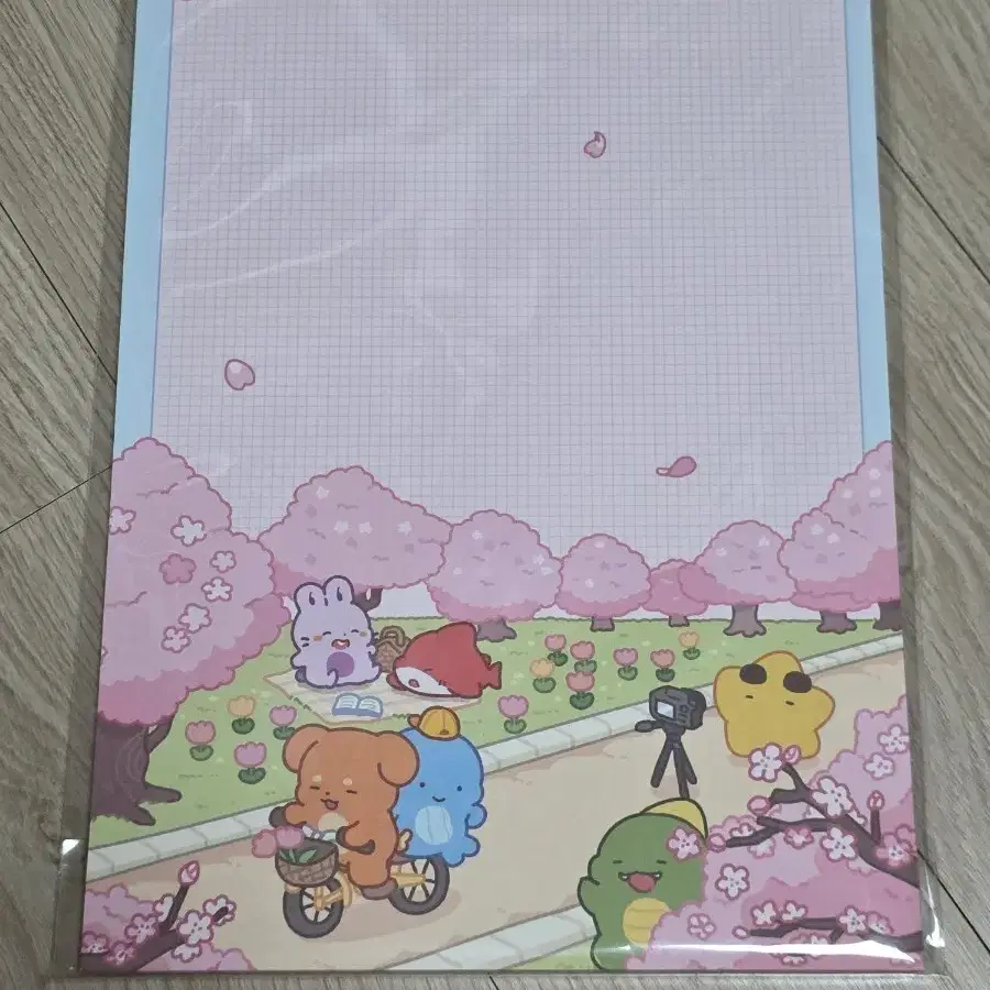 픽셀리 봄 메모패드 모눈