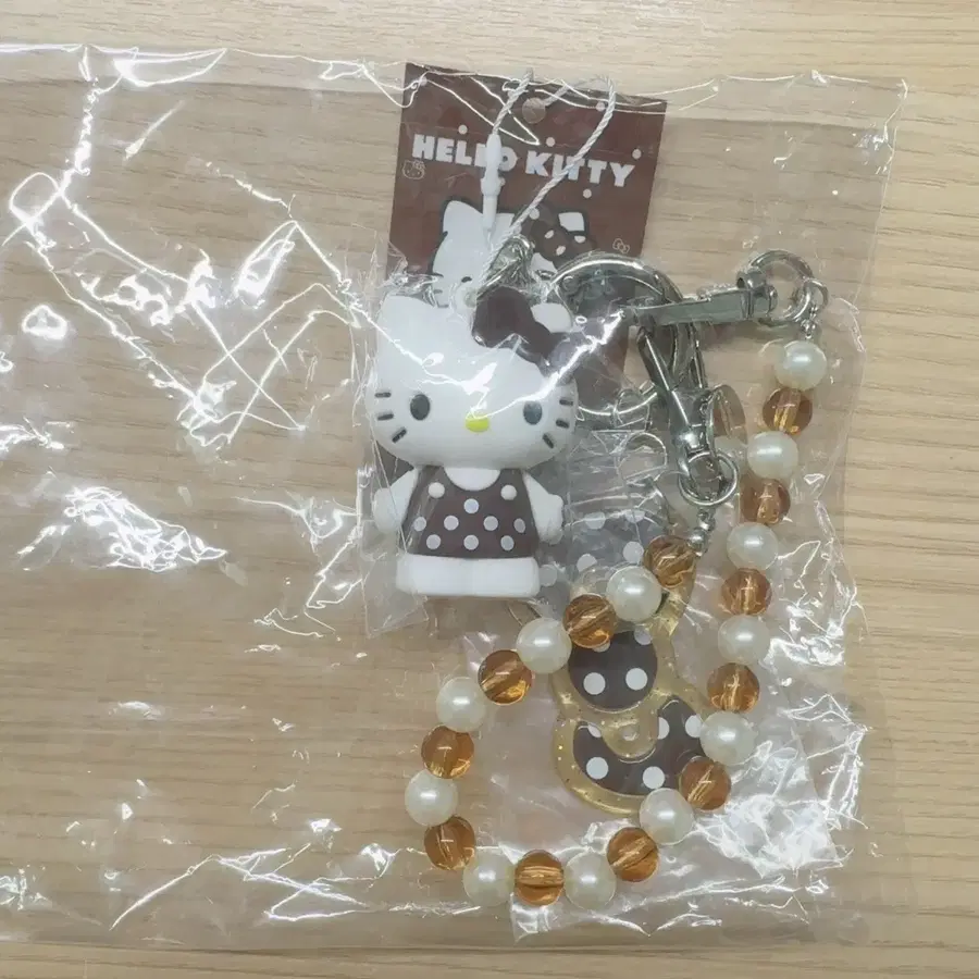 로리즈팜 키티 피규어 키링 스트랩( 브라운)