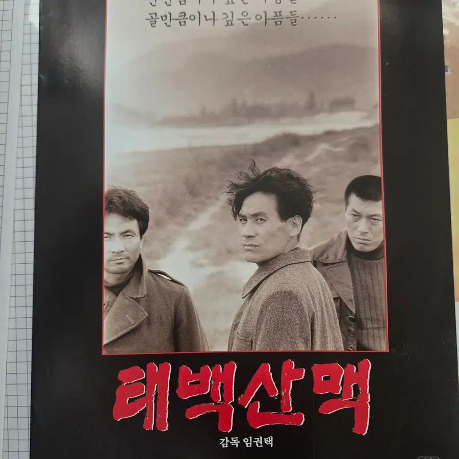 태백산맥/안성기/김명곤/김갑수 / 90년대 한국 희귀 영화전단지/영화자료/고전희귀