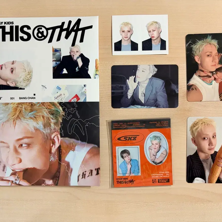스트레이 키즈 스키즈 방찬 & ver. + 디스앤댓포카 + 디스앤댓 방찬 리노 유닛마그넷