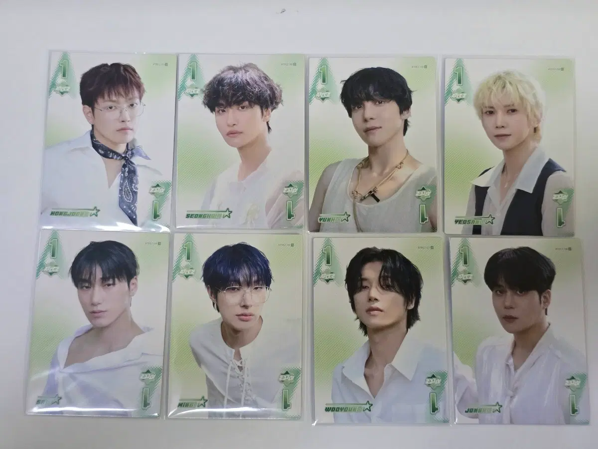 Official Release Tereca Ateez All Members Base Card No. 1~6 8 Card Set