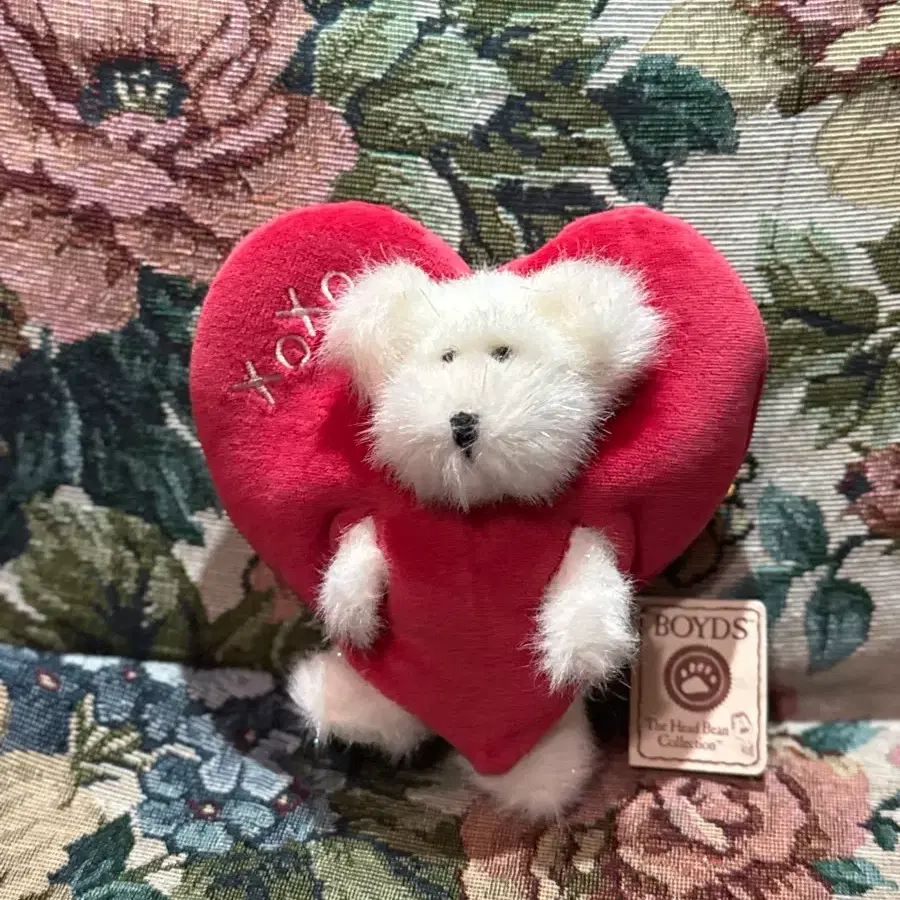 보이즈베어 반짝이 하트 곰인형