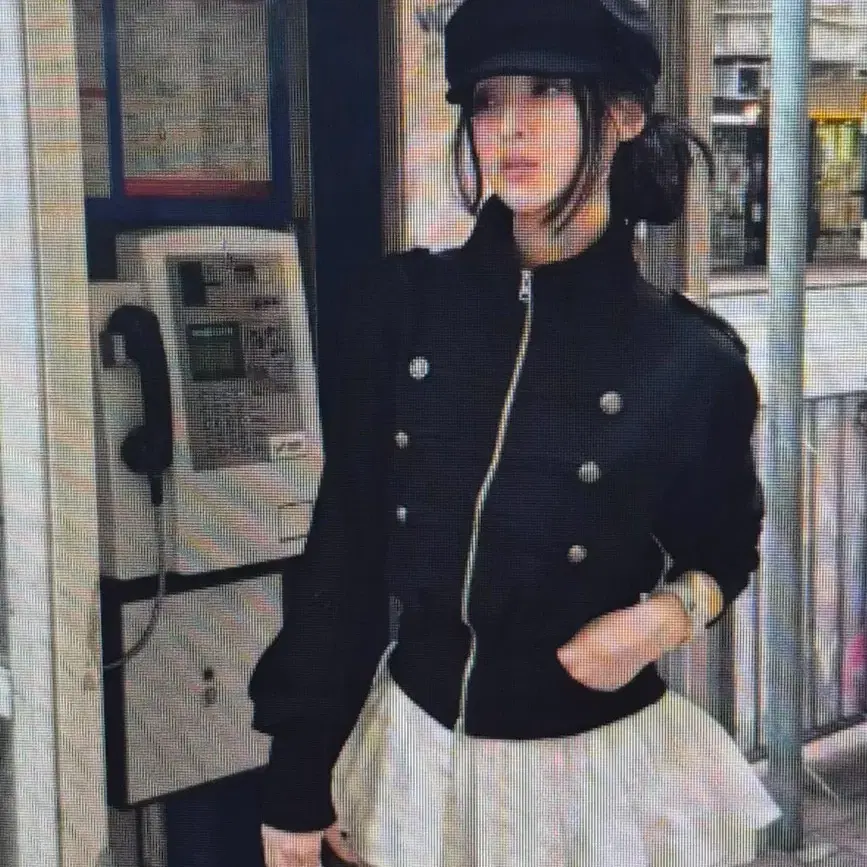 (해외배송)블랙 숏 재킷