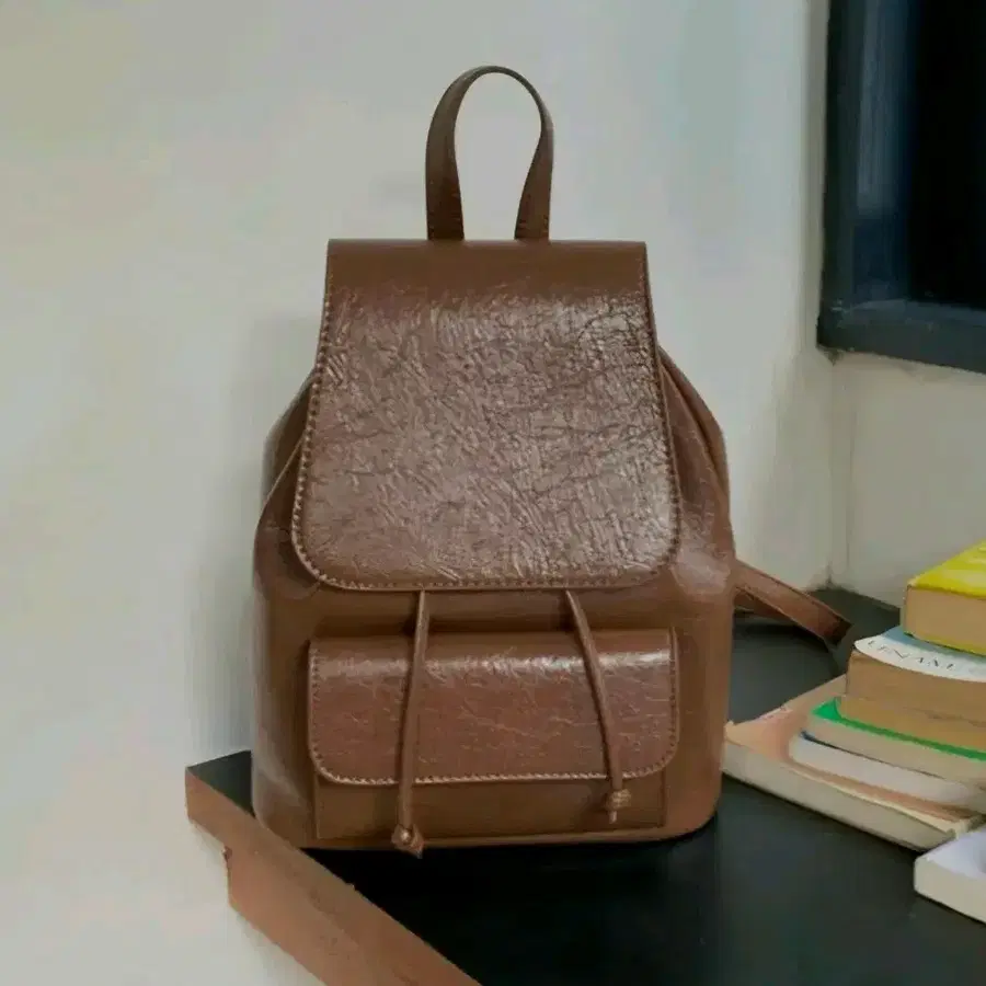 브라운 클래식 앞포켓 미니 백팩 가을가방 새상품