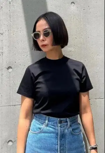 [ ML 사이즈 ] sorm'86 Snap T shirts 블랙