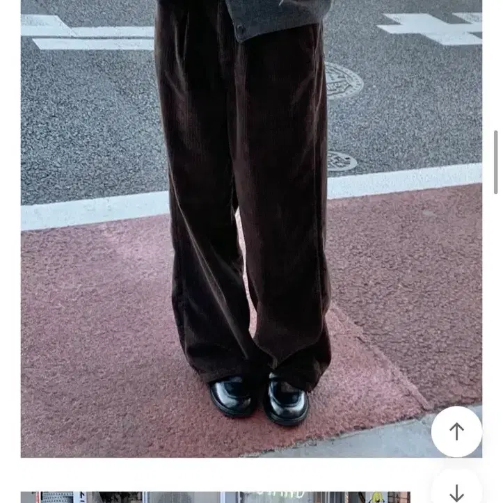 베르가못 코듀로이 팬츠 브라운