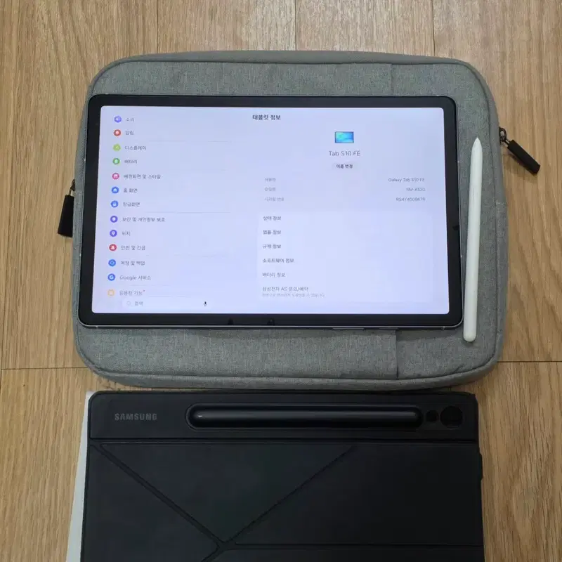 갤럭시탭 s10fe S급 256 램12gb + 정품케이스