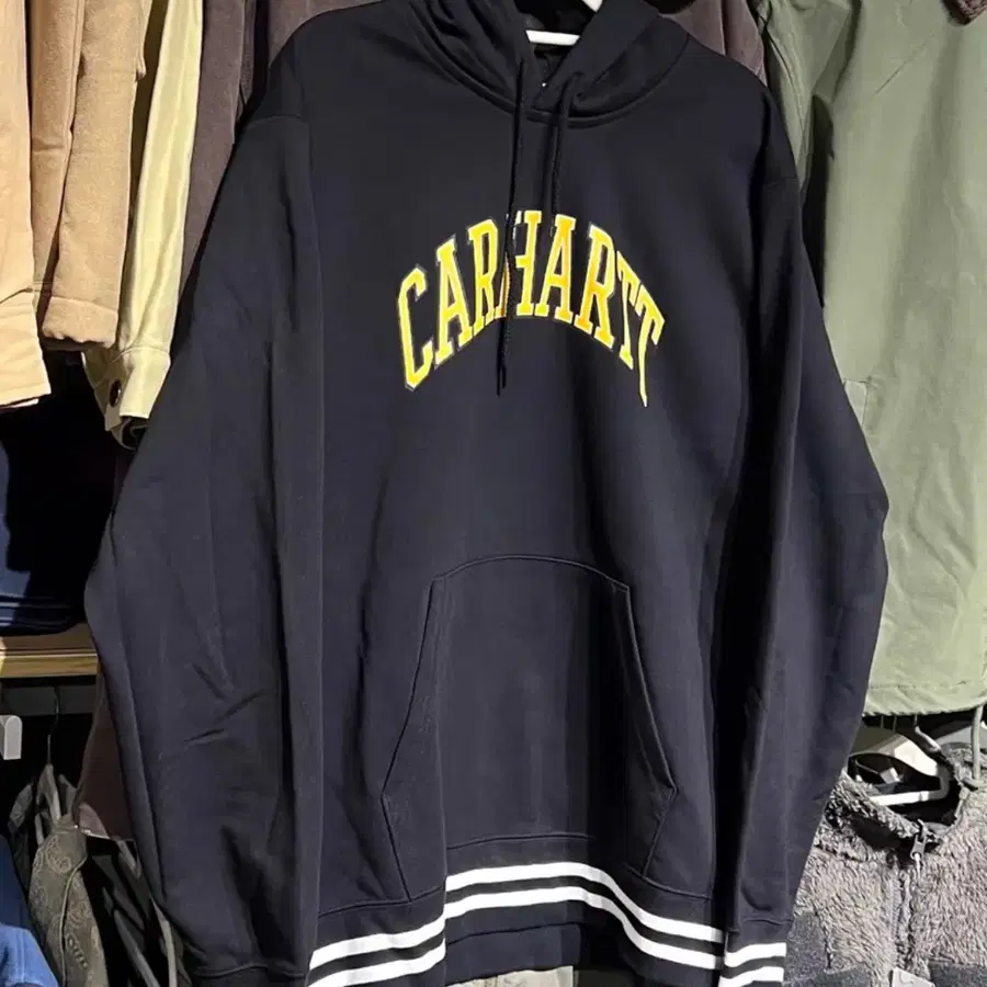 [새 상품 정품] Carhartt WIP 아치 로고 후드티 오버핏 스트릿 후드