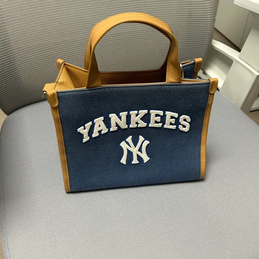 MLB 뉴욕 양키스 빅 로고 토트백