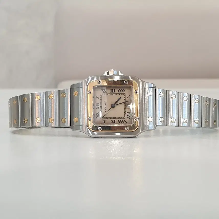 까르띠에 산토스 드 갈베 콤비 29MM W20011C4 사진 5