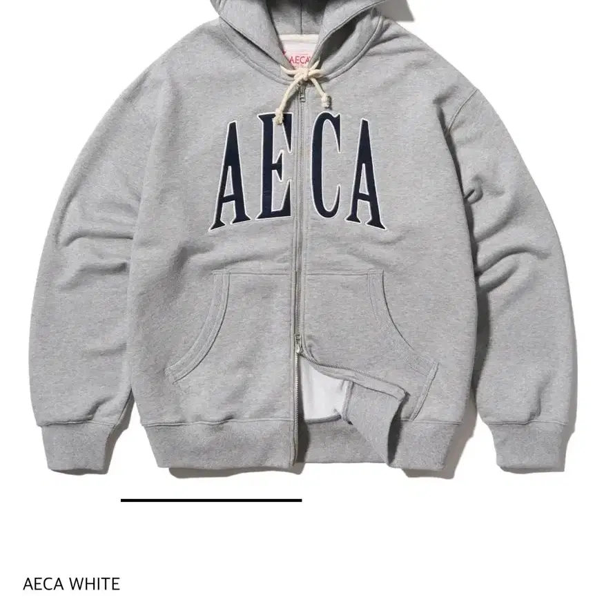 에이카화이트 AECA  집업 후디 후드