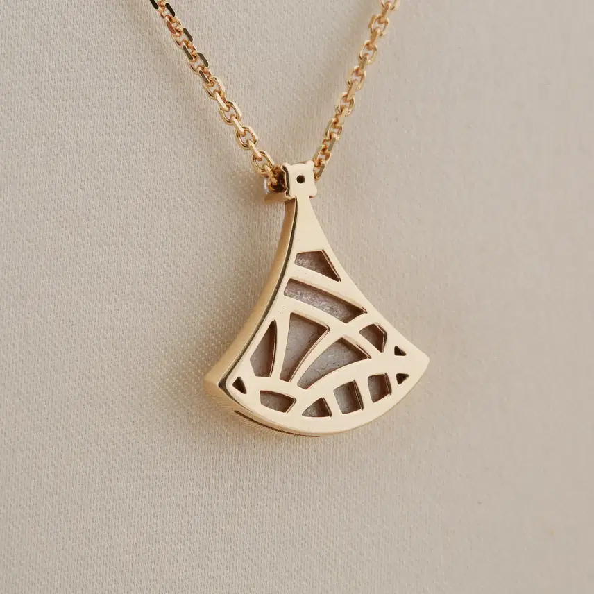 불가리 디바스 드림 네크리스. 18K 로즈 골드 소재에 마더오브펄과 다이아몬드 세팅 - REF NO.359986 사진 2