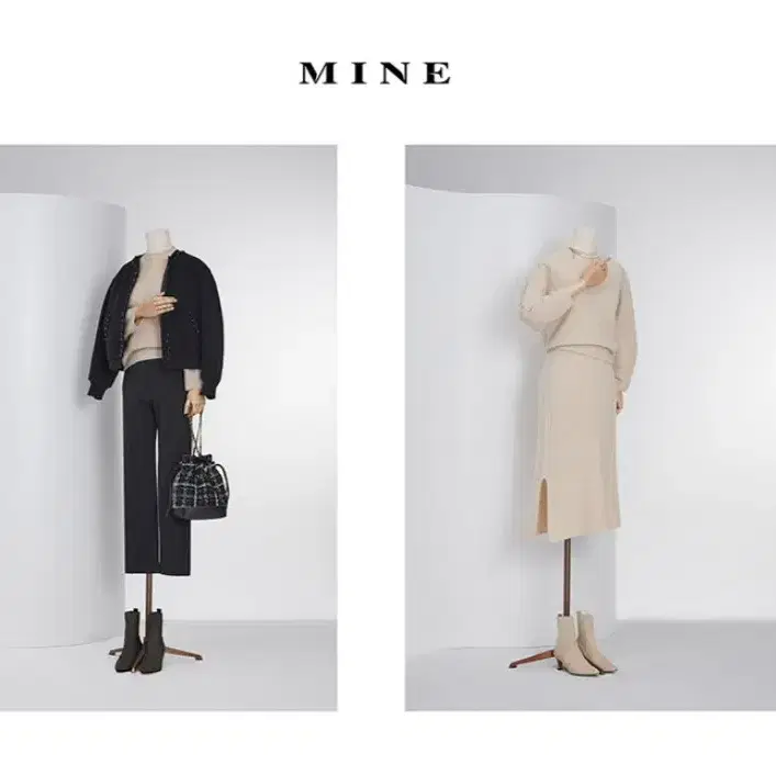 한섬 마인 니트, 스커트 셋업
