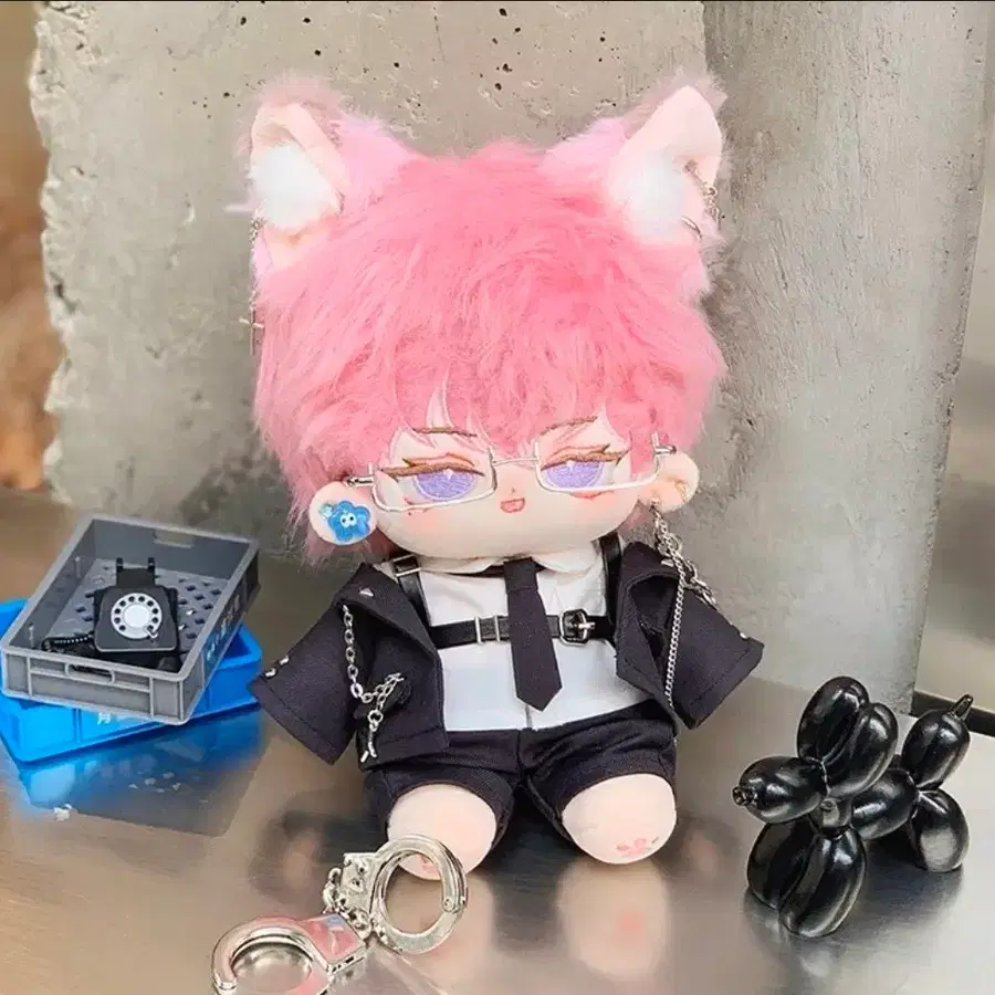 20cm 무속성 솜인형 옷 엘리트 요원 옷장 세트