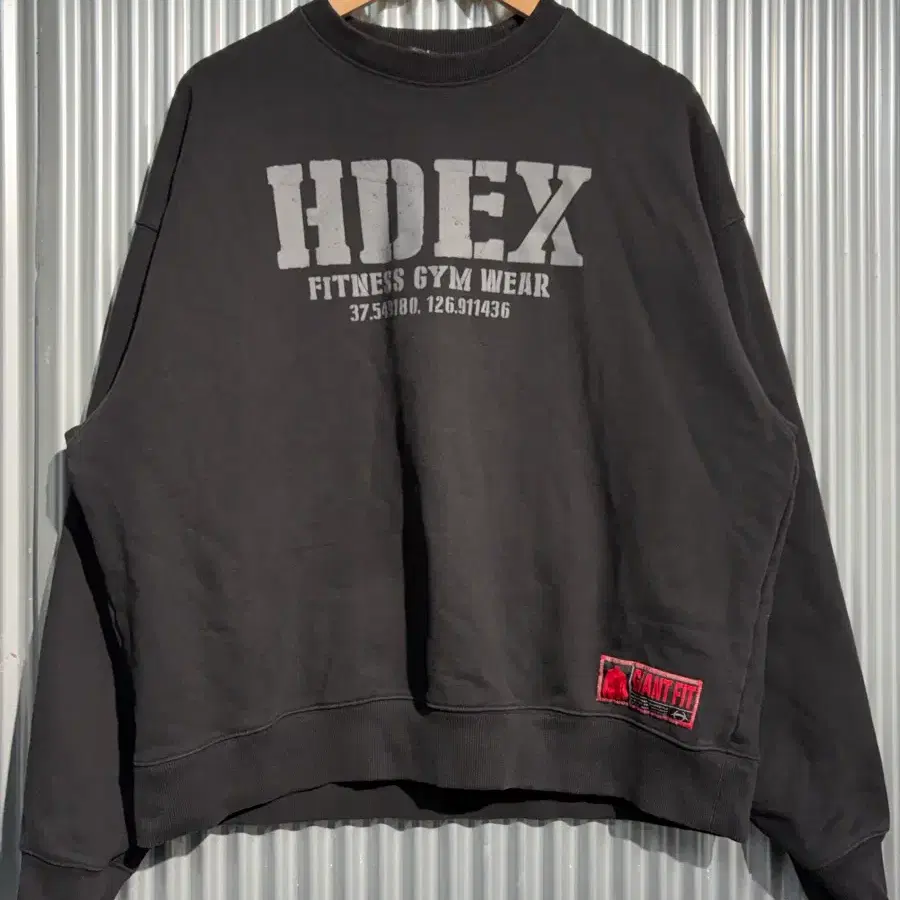 [L] 에이치덱스 HDEX 자이언트핏 빅로고 오버핏 맨투맨 2.5