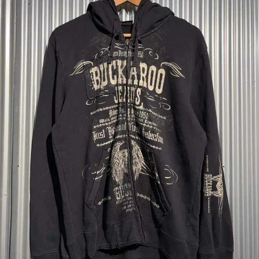 [XL] 버커루 BUCKAROO JEANS Y2K 그런지 빈티지 그래픽 후드집업 2.9