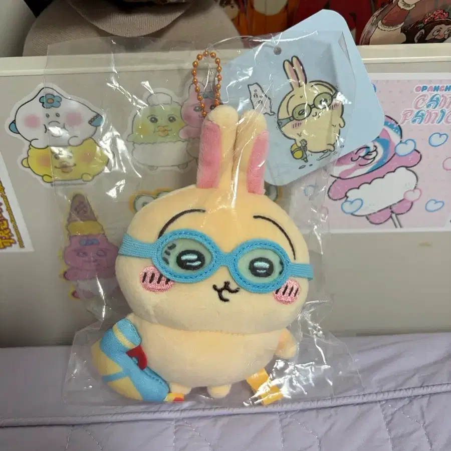우사기 물안경 인형키링