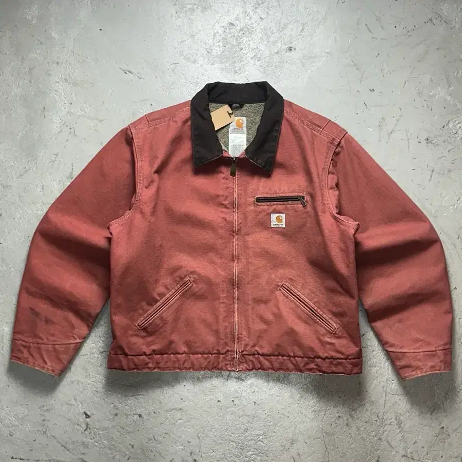 [XL] 00s OG 칼하트 J097 디트로이트 칼하트 VRS 살몬 로즈 칼하트 핑크 자켓 XL
