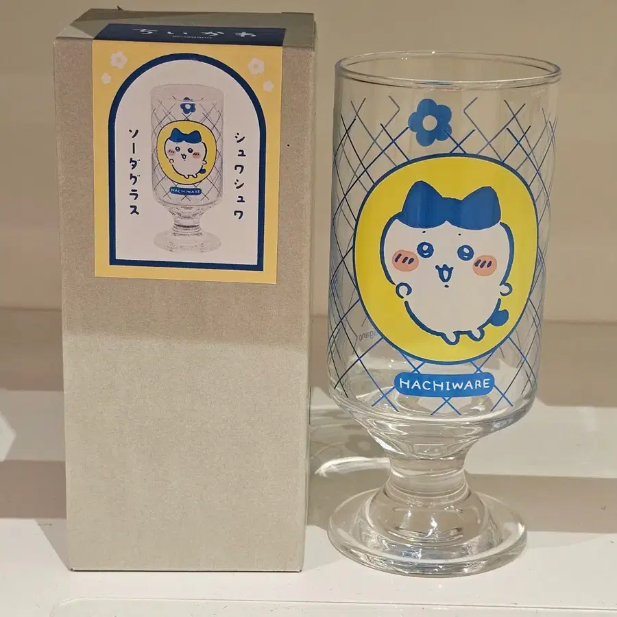 치이카와 소다 글라스 메론소다 크림소다 컵 하치와레
