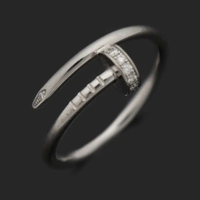 까르띠에 Cartier(까르띠에) B4245053 18K 화이트 골드 다이아 저스트 앵 끌루 스몰 반지 53호 CO83402CA 사진 1