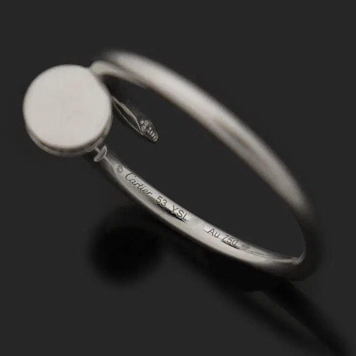 까르띠에 Cartier(까르띠에) B4245053 18K 화이트 골드 다이아 저스트 앵 끌루 스몰 반지 53호 CO83402CA 사진 4